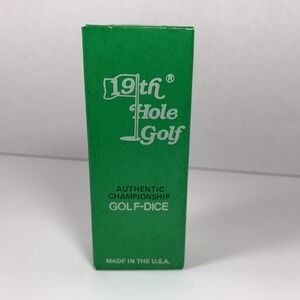 19th Hole Golf Authentic Championship Golf Dice Game US Open Dinah Shore LPGA